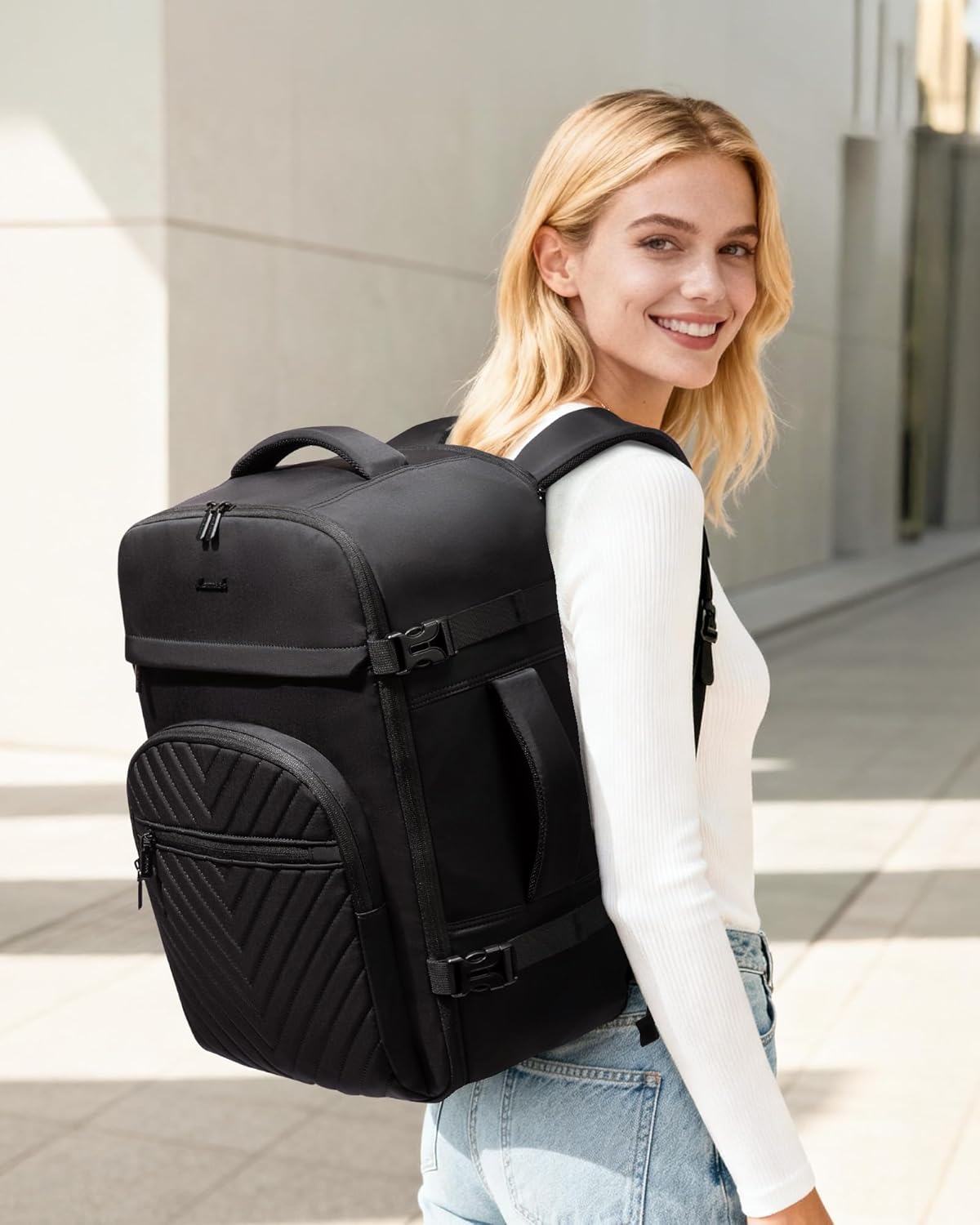 LOVEVOOK 40L Travel Backpack for Women Men, TSA Personal