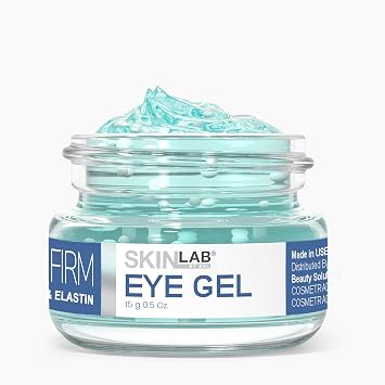 SKIN LAB Lift & Firm Eye Gel Hydrating Gel Cream with Hyaluronic Acid for Under Eye Moisture & Smoothing, Lightweight Serum for Women & Men, 0.5 oz