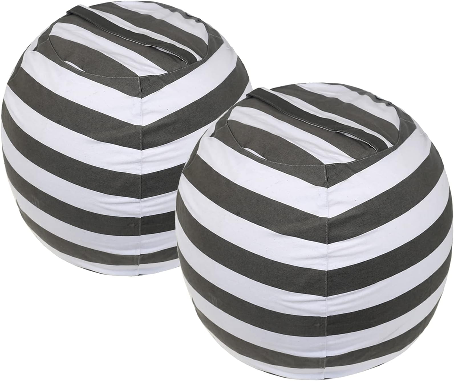 Kewjug Stuffed Animal Storage Bean Bag Chair Cover, Cotton