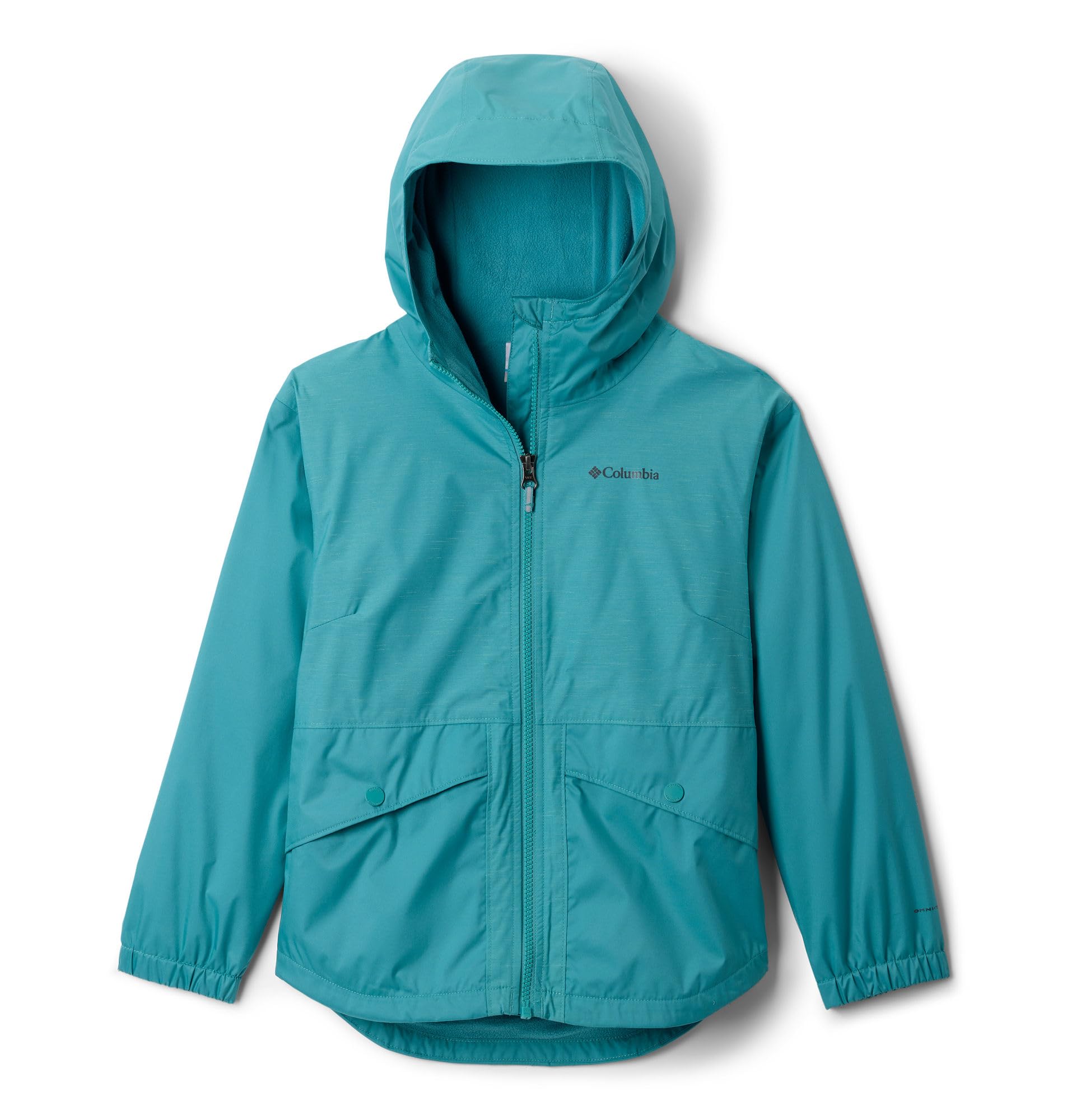 Columbia Youth Rainy Trails II Fleece Lined Waterproof Rain Jacket