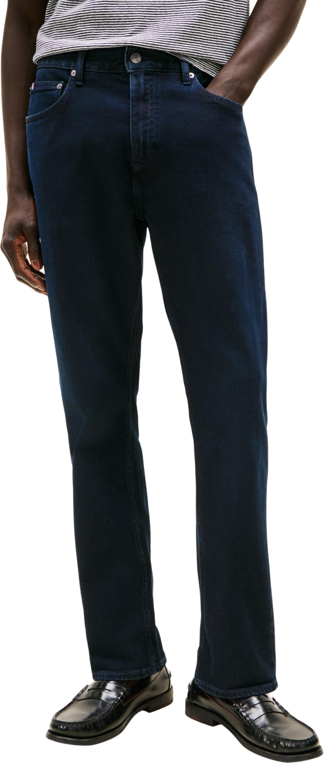 Tommy Hilfiger Men’s Regular Mercer Night Blue Straight Fit Jeans, Blue (Night Blue), 34W/30L