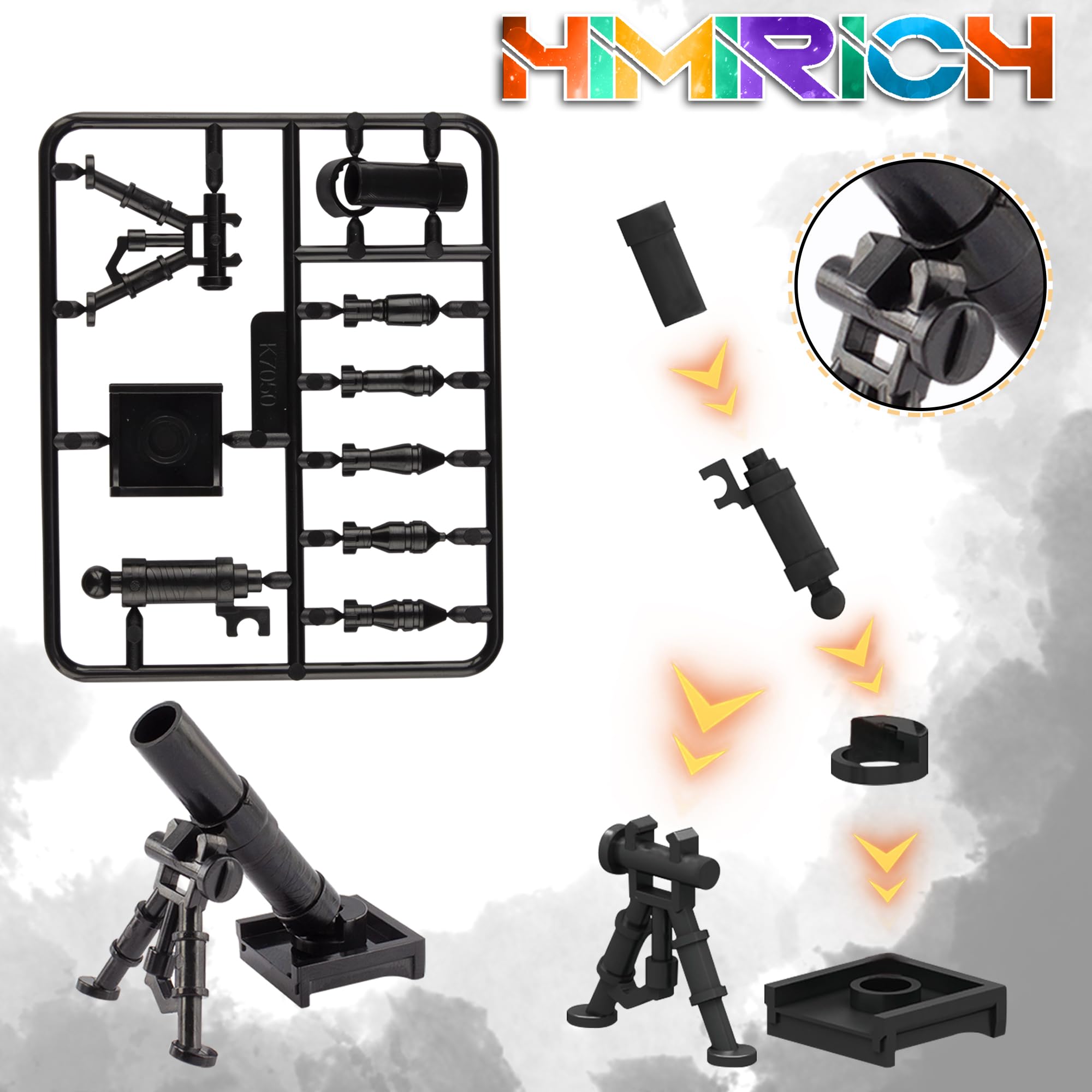 Set Di 180 Pezzi Di Armi E Accessori Giocattolo Per Minifigure Soldato - Equipaggiamento Militare WW2 - 4