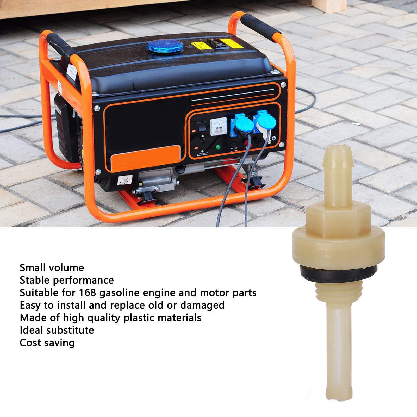 Yuecoom 5Pcs Fuel Joint Filter Plastic Tank Joints Filters for 168 Gasoline Engine Motor Parts