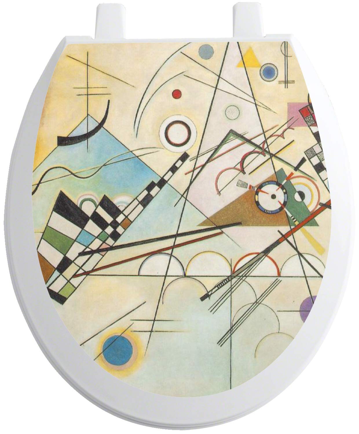 RNK Shops Kandinsky Composition 8 Toilet Seat Decal - Round