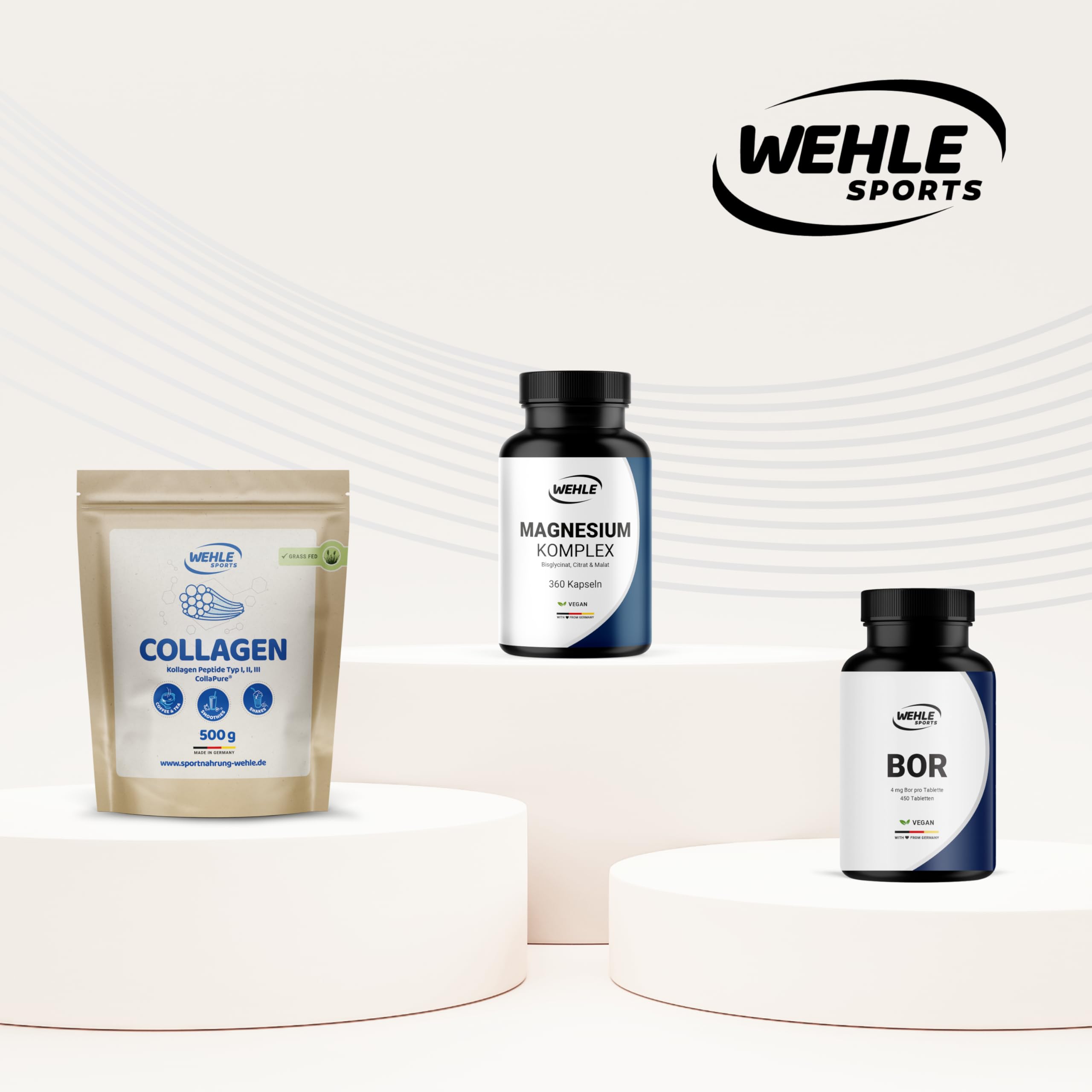 Magnesium hochdosiert 2250 mg Magnesium pro Tagesdosis - 3-Fach Komplex mit: Magnesiumbisglycinat, Magnesiumcitrat Magnesiummalat, hochdosiert, vegan (360 Kapseln) - Verpackung kann variieren