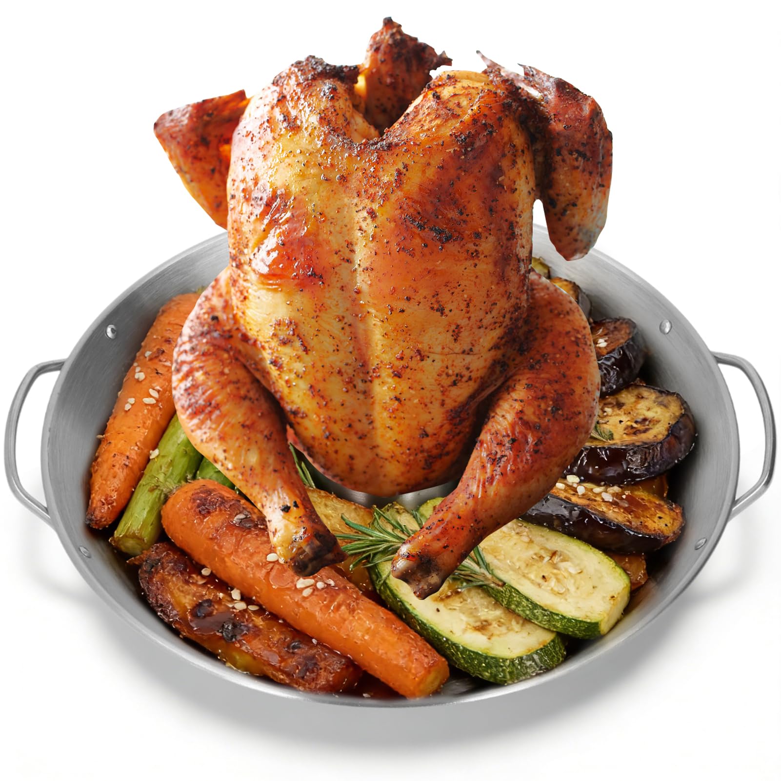 Support de Barbecue de Poulet, Support De Poulet De Canette De Bière, Rôtissoire De Poulets Droite En Acier Inoxydable De 9,4 Pouces Bbq Canette De Bière Poulets Rôtissoire Bbq