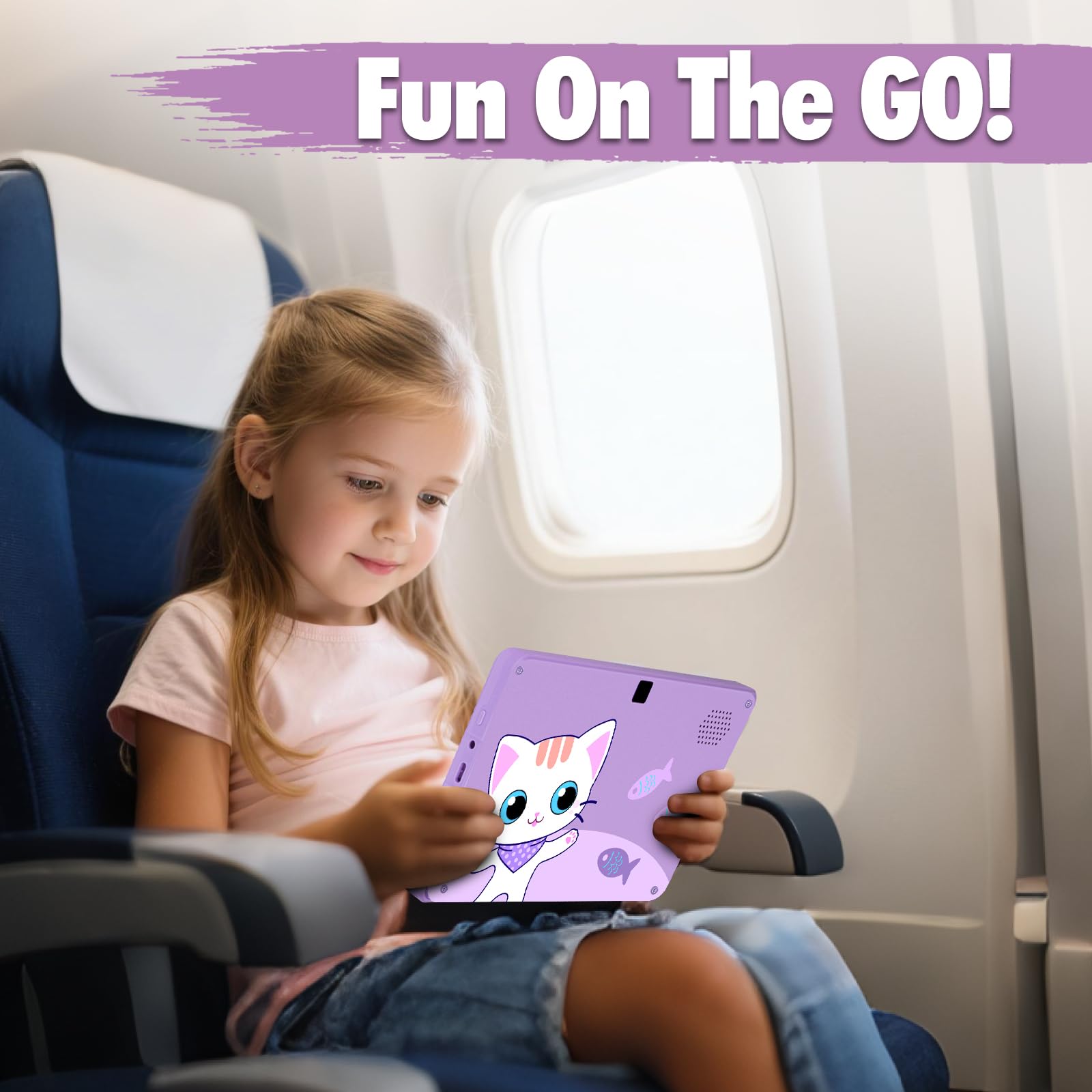 Tablet per bambini da 7 pollici con controllo genitori, tablet WIFI per bambini con un sacco di app offline per l'apprendimento dei bambini preinstallate, tablet per bambini 3-7 anni regalo per