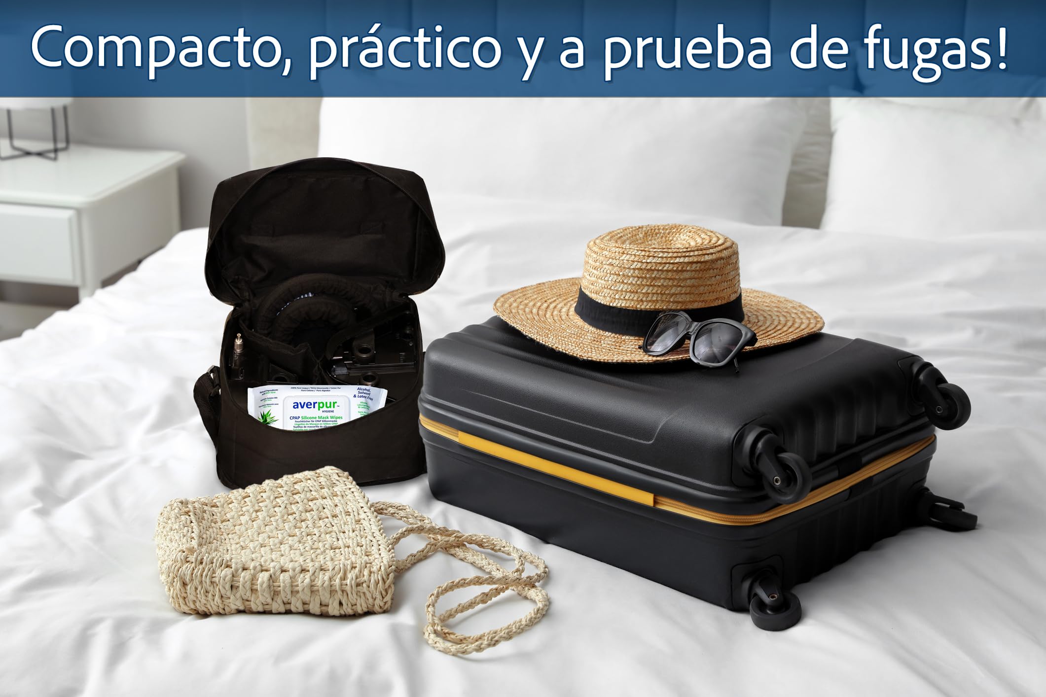 Toallitas de limpieza para CPAP, Mega Oferta, 5 x 80 toallitas para mascarilla averpur ™ con Aloe Vera, 100% algodón puro