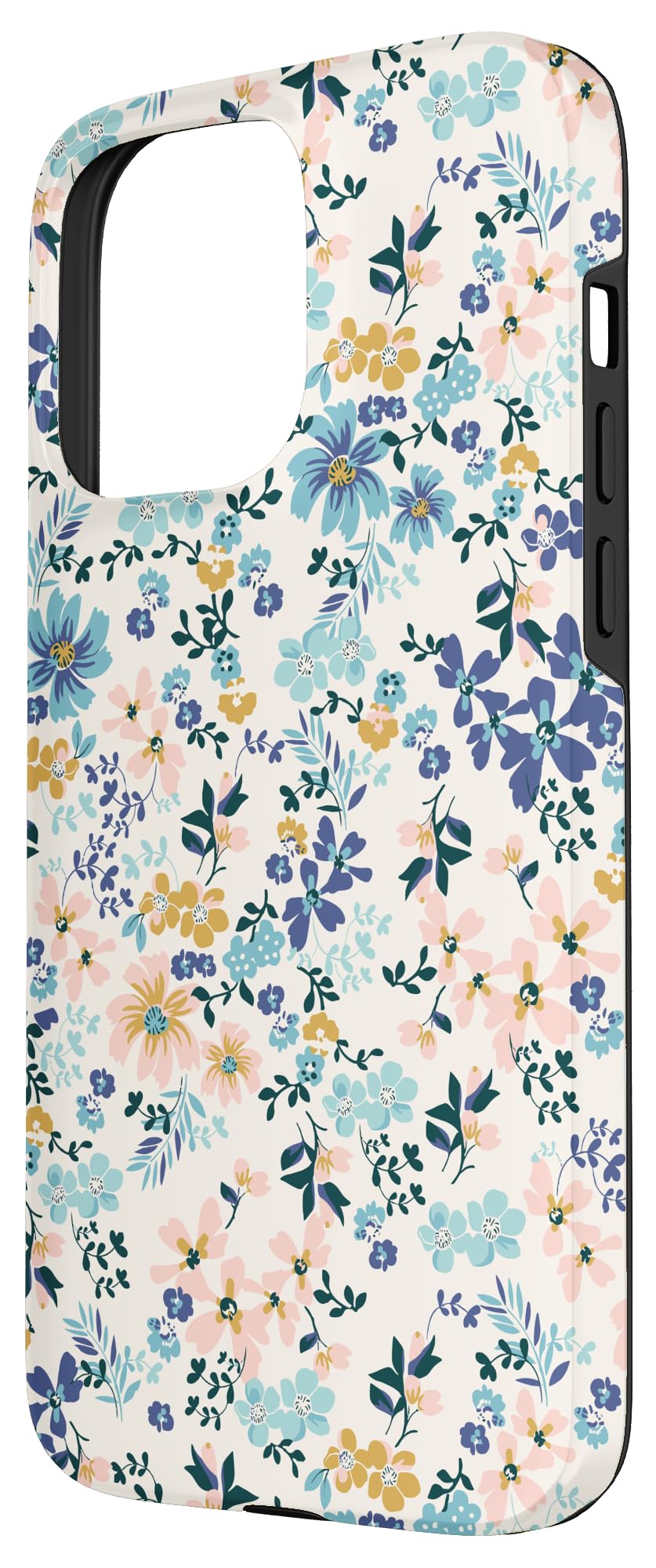 Beautiful Wild Flowers Floral Boho Coquette Blue Pink White Case for iPhone 15 Pro Max - Image 2