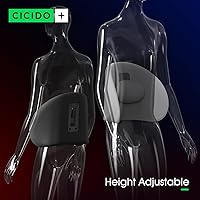 Vista 7 de Almohada de apoyo lumbar para aliviar el dolor de espalda con almohadilla lumbar ajustable, cojín de espalda, soporte lumbar, corrector de postura