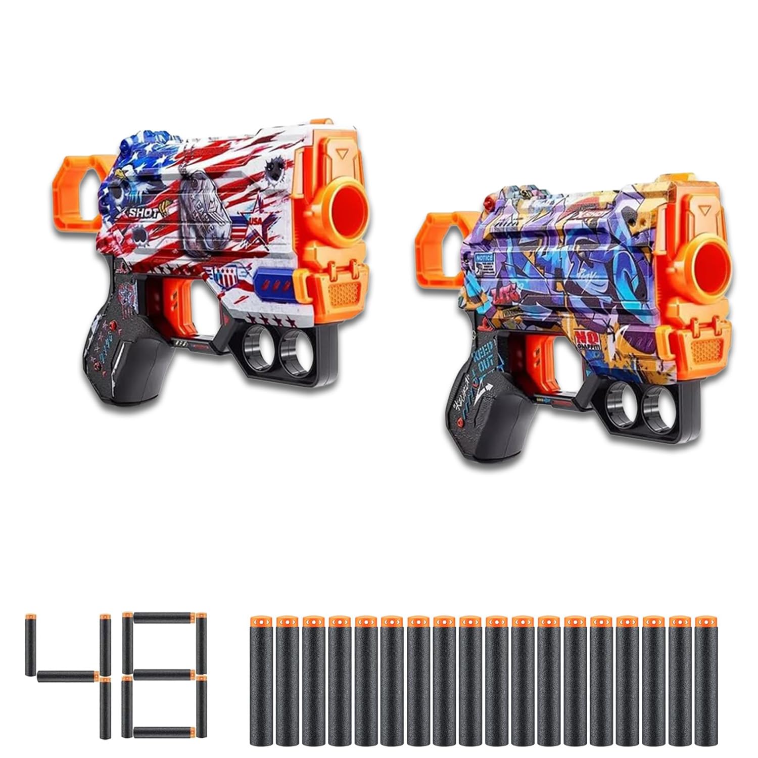 Amazon.com: Zuru X-Shot Menace Blaster and Micro Foam Bullets Set