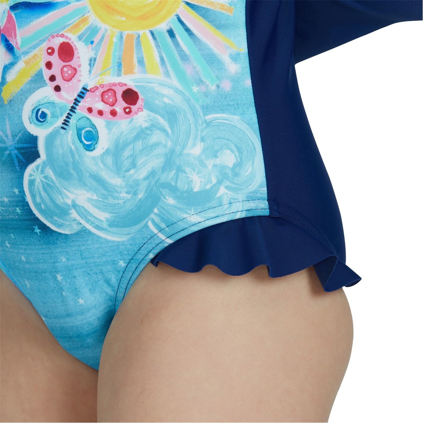 Speedo Long Sleeve Frill 1pc Bañador Niñas (Pack de 1)
