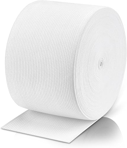 Miniatura 9 de Airisoer Banda elástica de 1/2 pulgada para costura, bandas elásticas de alta elasticidad de 12 yardas para cinturas, pantalones, ropa y Negro