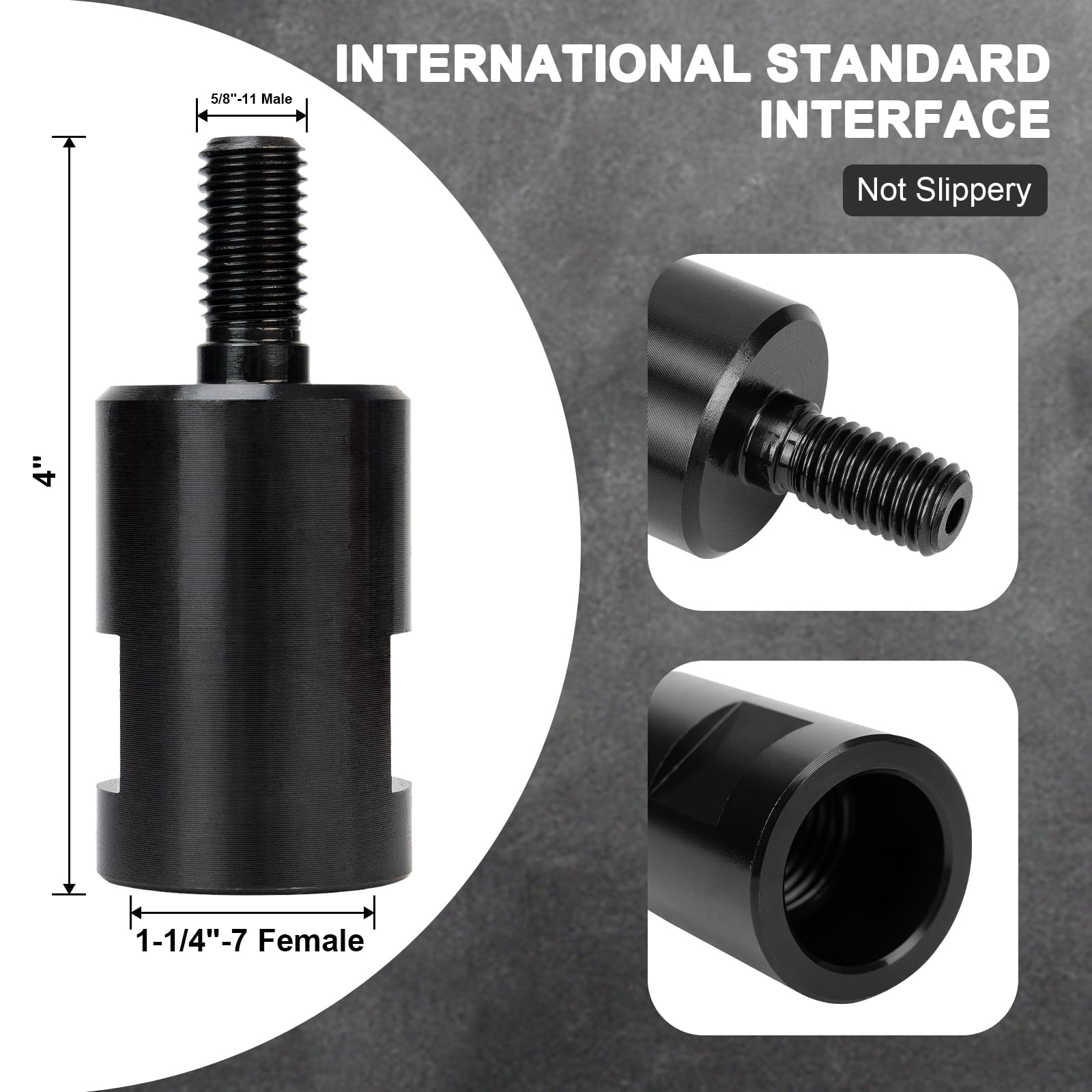 Core Drill Bit Adapter - 1 1/4"-7 to 5/8"-11 -2