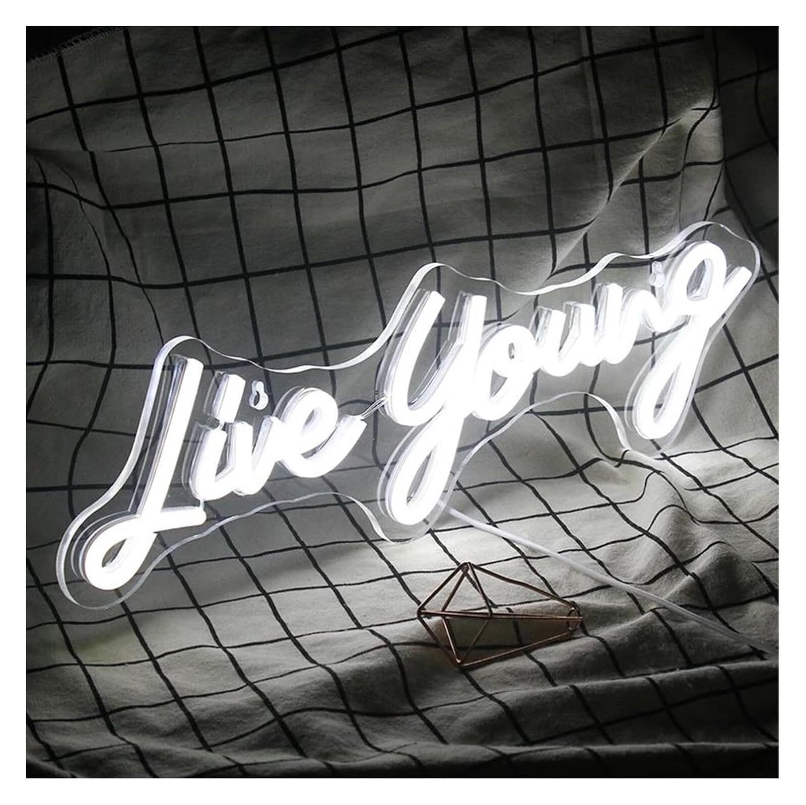Decoración con luces de neón Letreros de neón con luz LED, letras, letreros para fiestas navideñas decoraciones para bodas, decoración pared