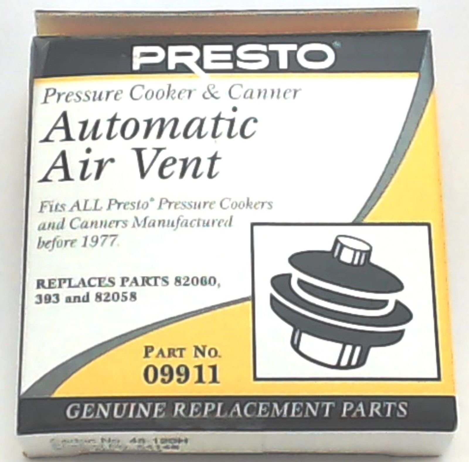 2 Pk, Presto Pressure Cooker Automatic Air Vent 09911