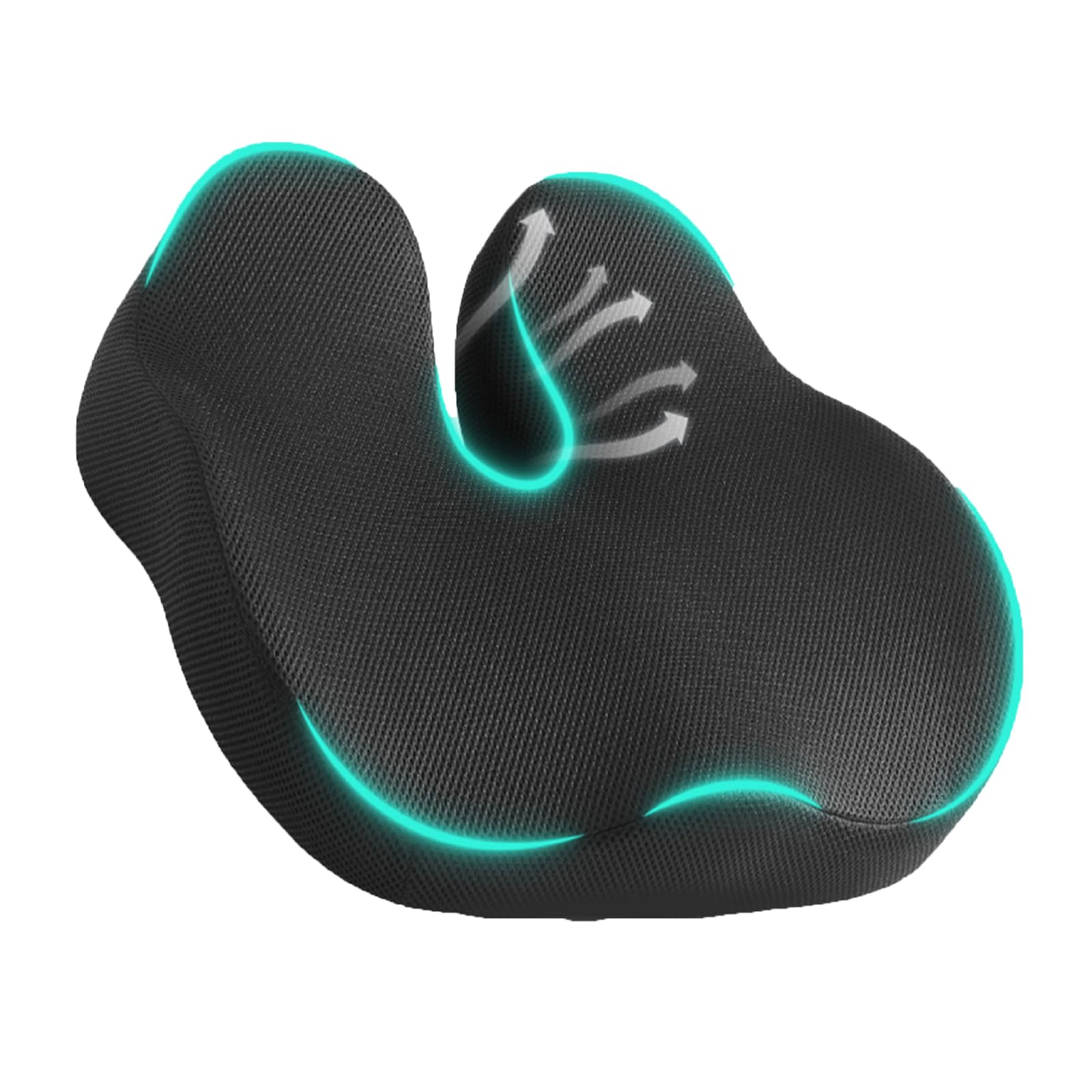 Gifts for Men Christmas Seat Cushion for Office Chair, Large Ergonomic Memory Foam for Sciatica, Hemorrhoid Pillow for Long Sitting Relief, 4.7" Thick