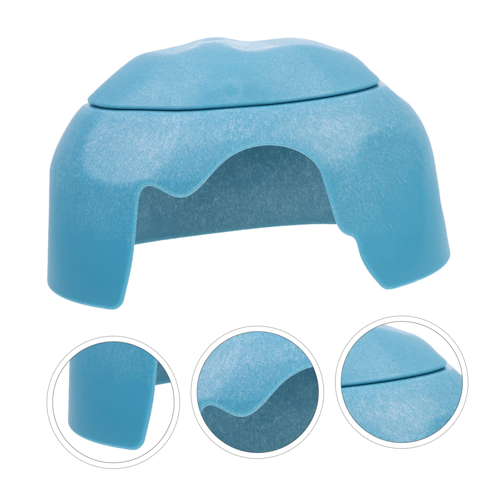 Toyvian Rifugio per Tartarughe di Terra con Ciotole per Cibo, Geco Leopardino, Lucertola, Scatola Decorativa per Rettili, Nascondiglio in Plastica e Ceramica