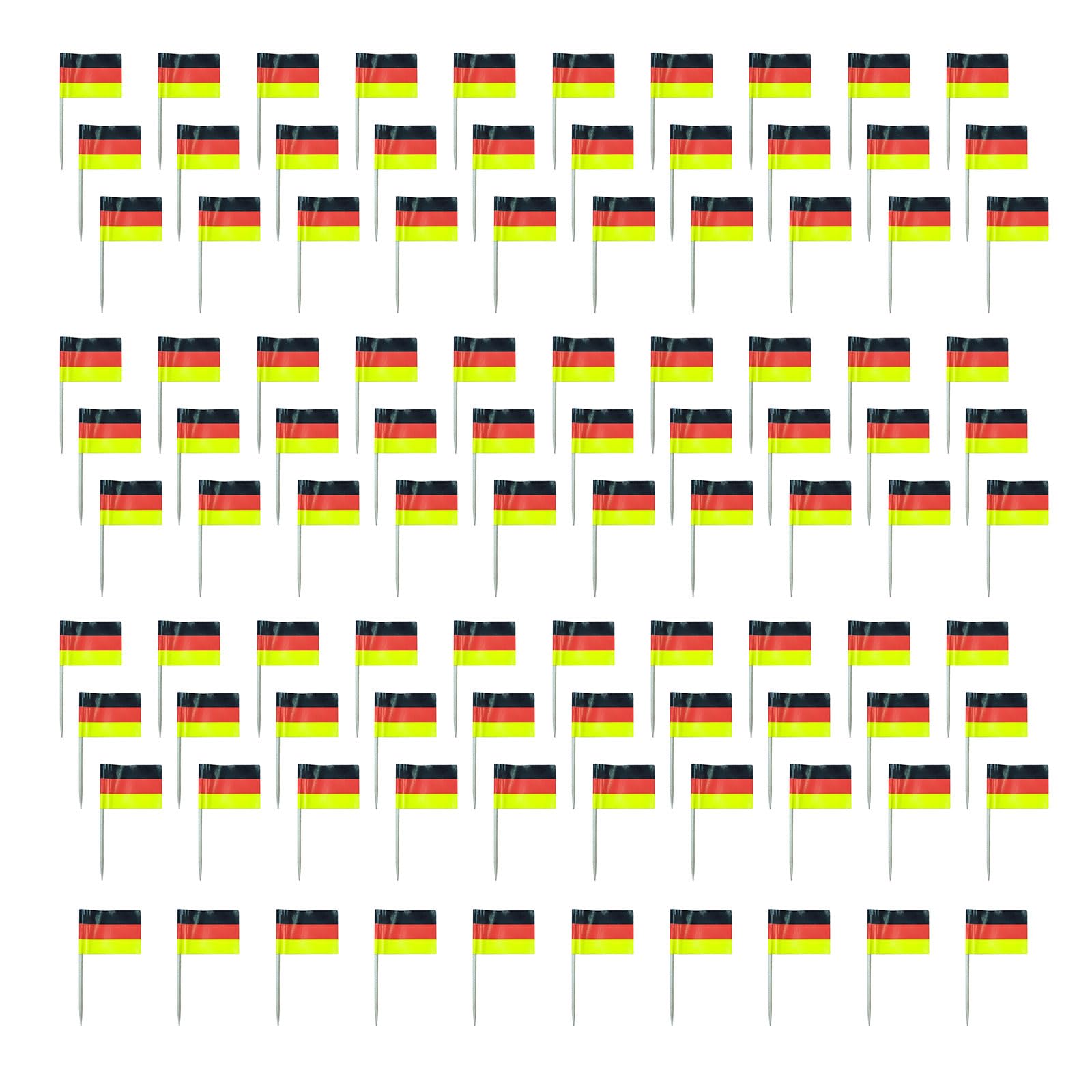 ZEPFJHE 100Pcs Colorful International Flag Paper Wood Toothpick Cupcake Picks Cake Top Decoration for Football Theme Event Flag Picks