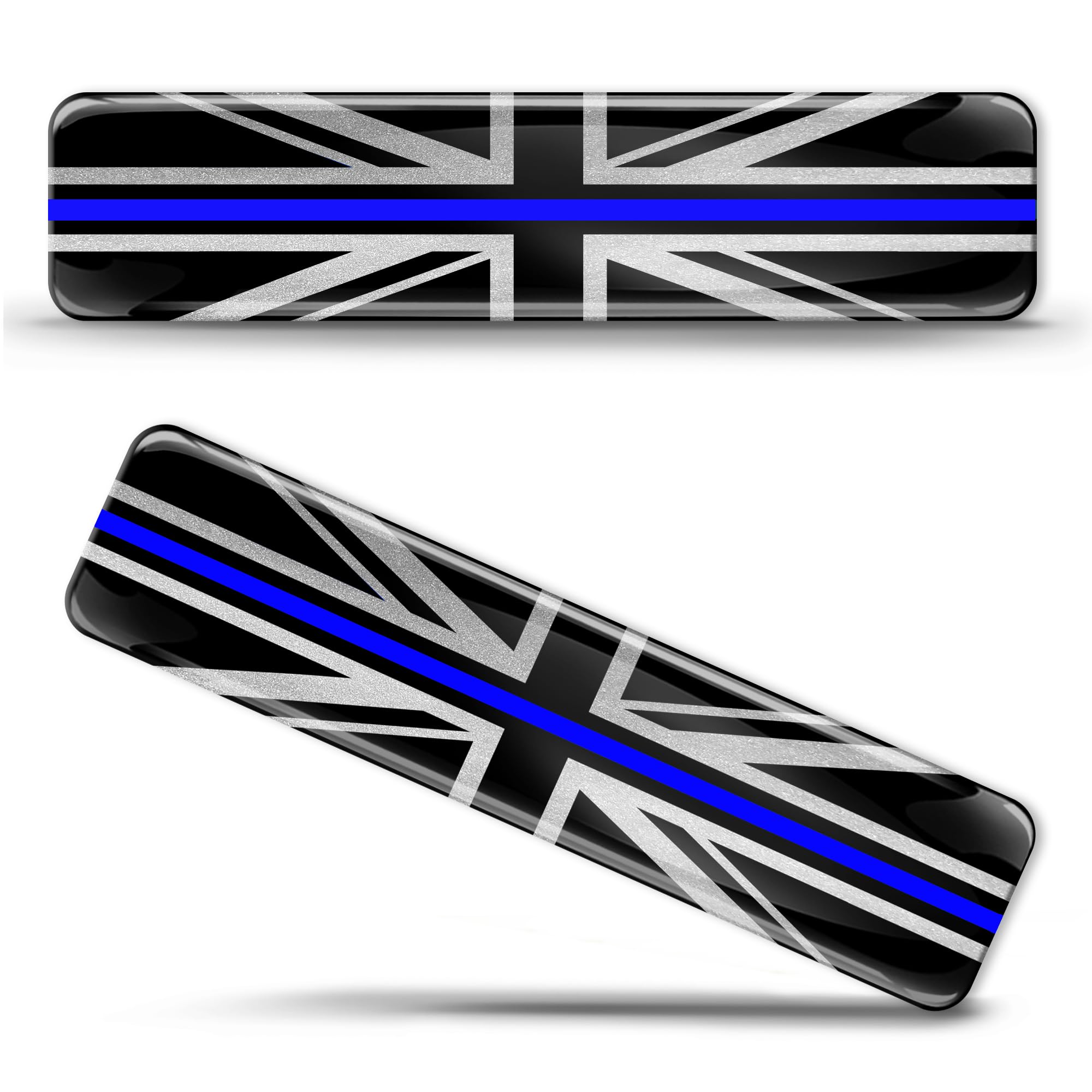 Biomar Labs Country Flag Car Sticker Decal 3D Gel Badge Domed 2 Pack F