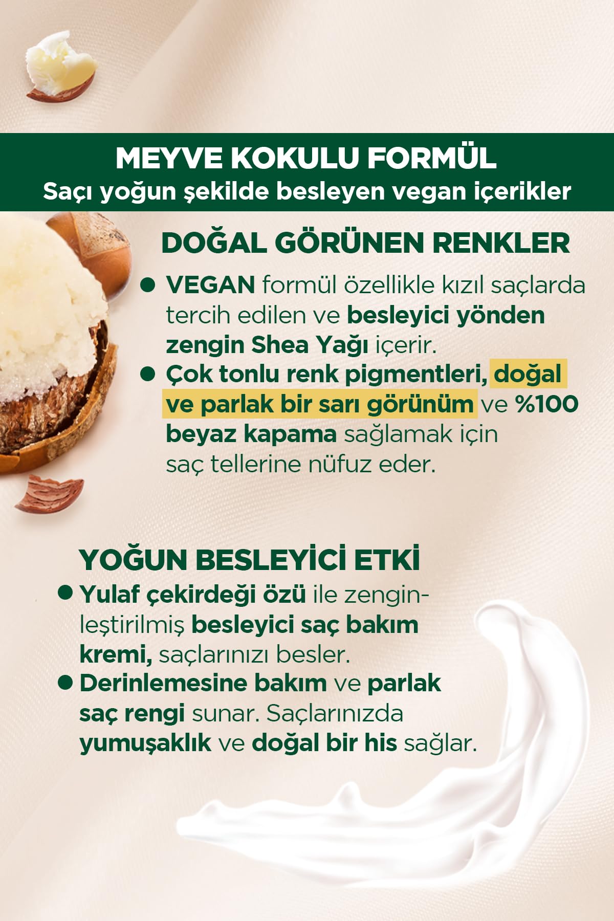 Palette Kalıcı Doğal Renkler 7-0 Kumral Shea Yağı & Yulaf Çekirdeği Özlü Saç Boyası
