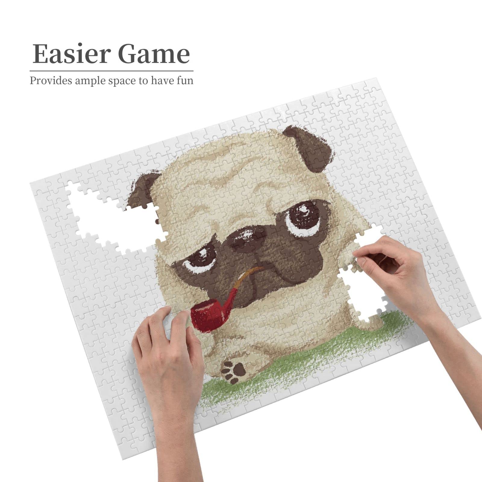 Amazon.co.jp: 500ピース ジグソーパズル 可愛い 動物 アニマル パグ 