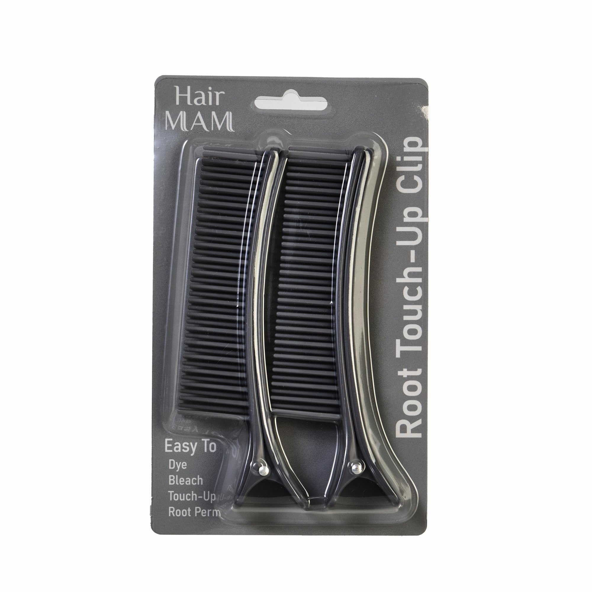 Pinza para colorear HAIRMAM gris de 2 piezas para seccionar cabello largo 8