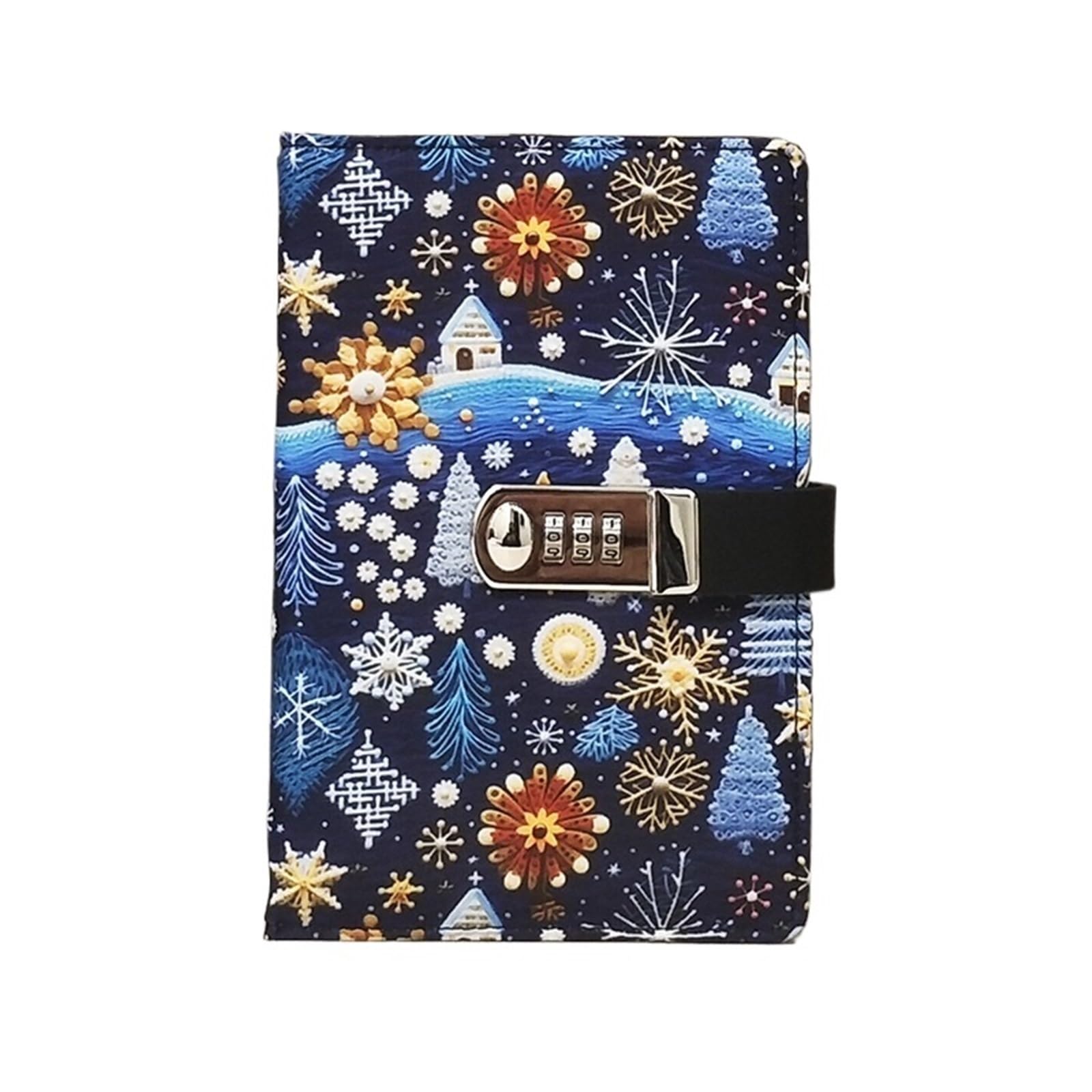 Carnet de notes A5 avec mot passe et cadenas for filles, journal intime, 260 pages lignées, papeterie scolaire, bureau Intime avec Code(Color 1)