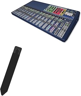 BoxWave Stylus Pouch Compatible with Soundcraft Si Performer 3 - Stylus PortaPouch, Stylus Holder Carrier Portable Self-Adhesive for Soundcraft Si Performer 3 - Jet Black