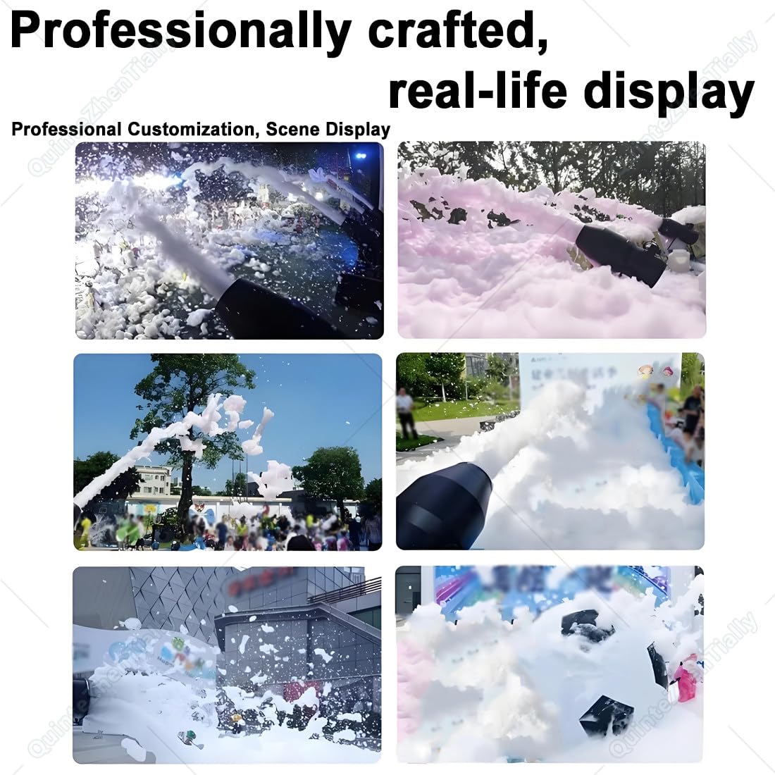 Máquina Chorro Espuma 650w Uso Al Aire Libre,58 X 30 X 80 Cm | Máquina Espuma Efecto Escenario Portátil,Método Control Manual,para Fiestas Piscina & Eventos Verano,Actividades Escolares