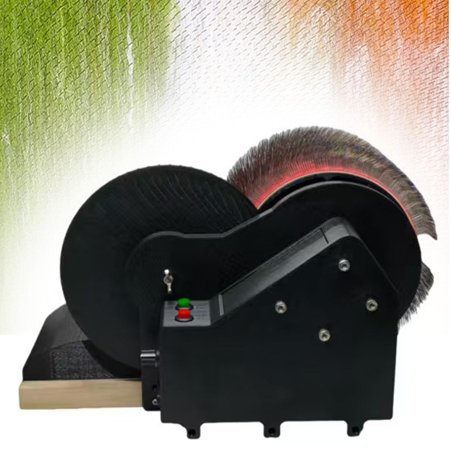 XueFulxion Wool Felt Drum Carder,Wool Drum Carder Fiber Carding Machine, 50w Adjustable Motor 110-230v Universal Voltage for Home DIY Hand Spinning and Wool Felting Fiber Arrangement Projects