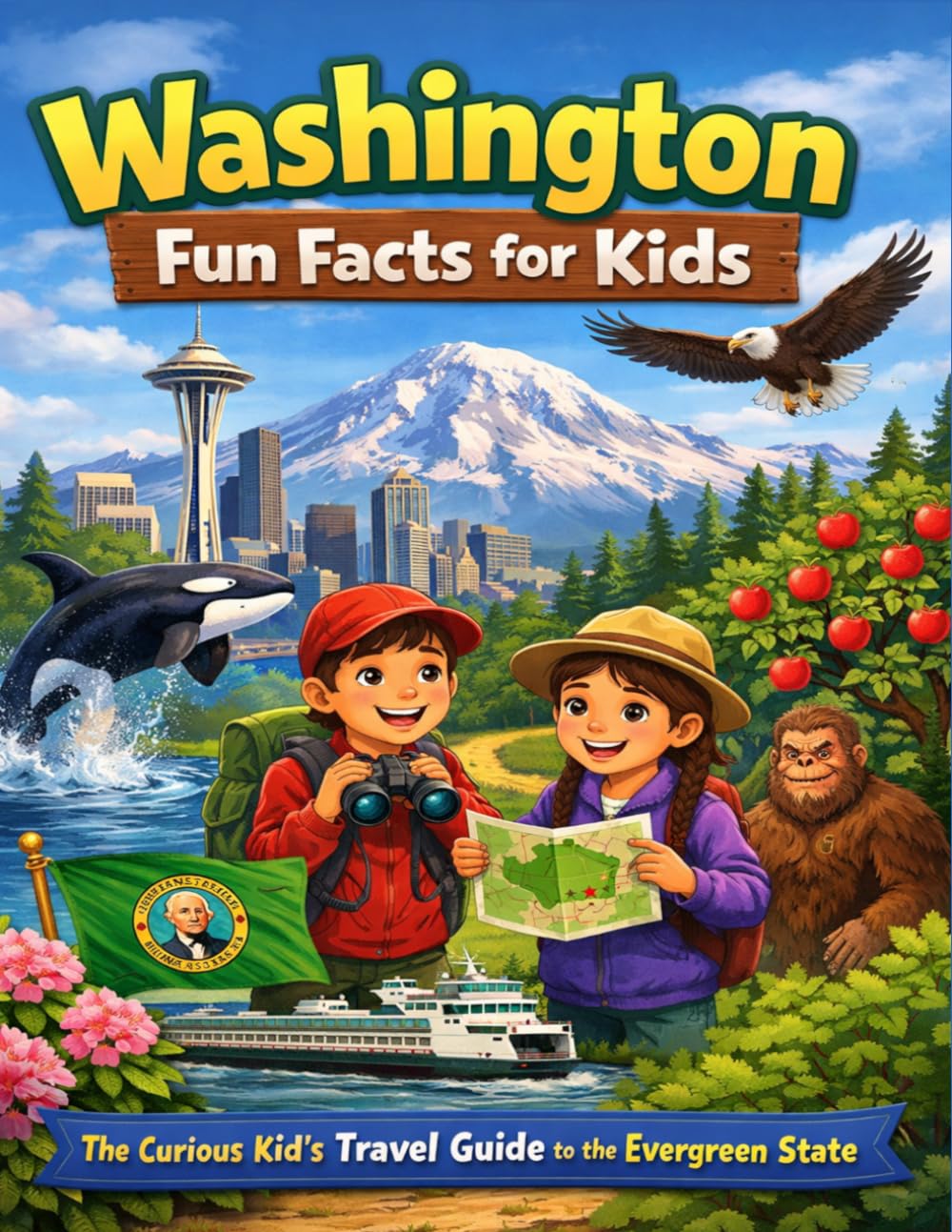 Washington Fun Facts for Kids: The Curious Kid’s Travel Guide to the Evergreen State (The 50 States Fun Facts for Kids Series)