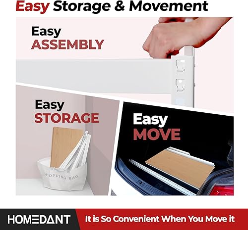 Miniatura 7 de HOMEDANT Estantes de almacenamiento de 5 niveles ajustables laminados sin pernos para garaje, estantería de metal resistente, estante para almacén,