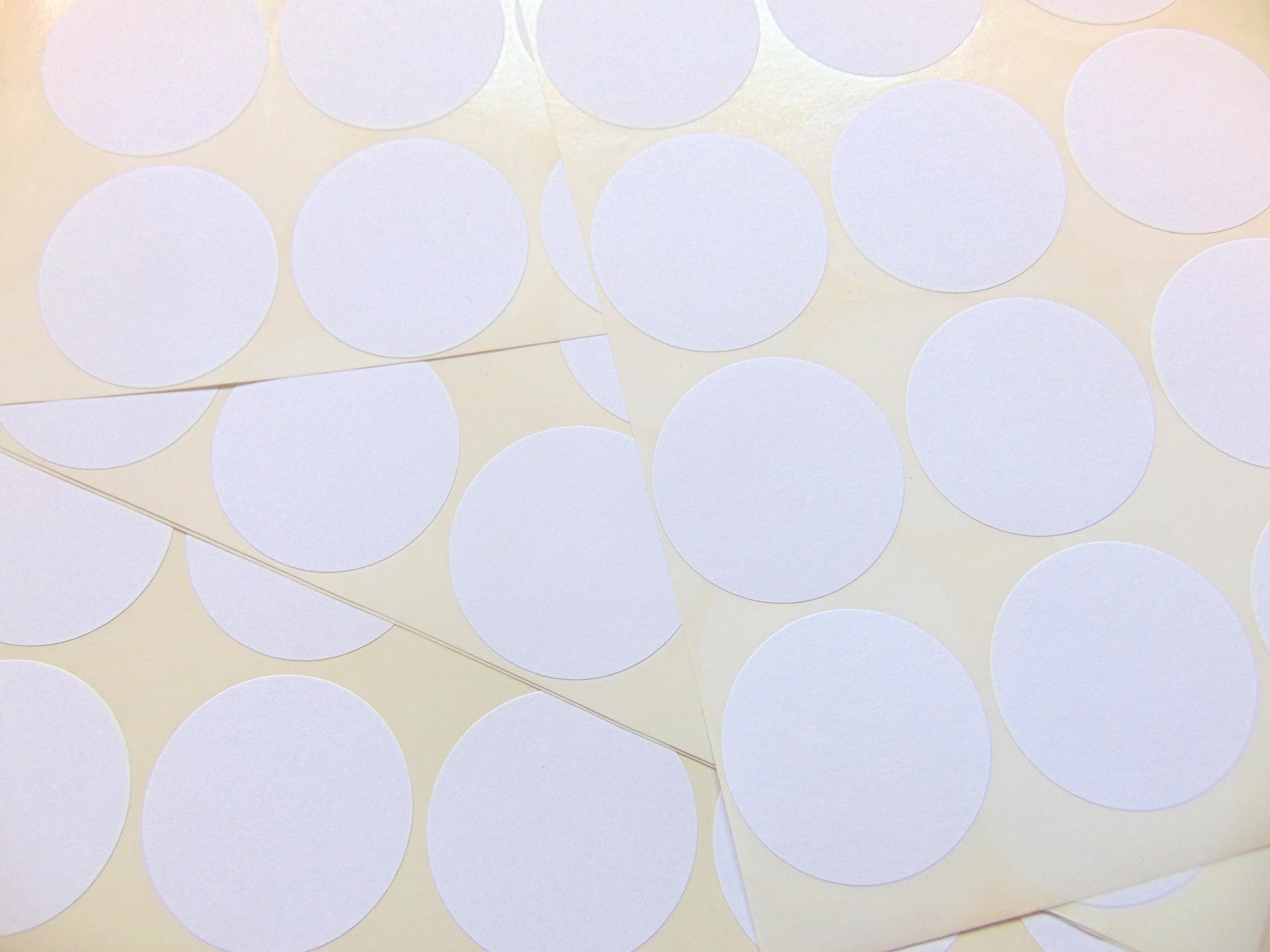 Minilabel White Circular Round Plain Blank Matt Paper Stickers Sticky Labels Various Sizes (37Mm (1.5") Diameter - 75 Labels Per Pack)
