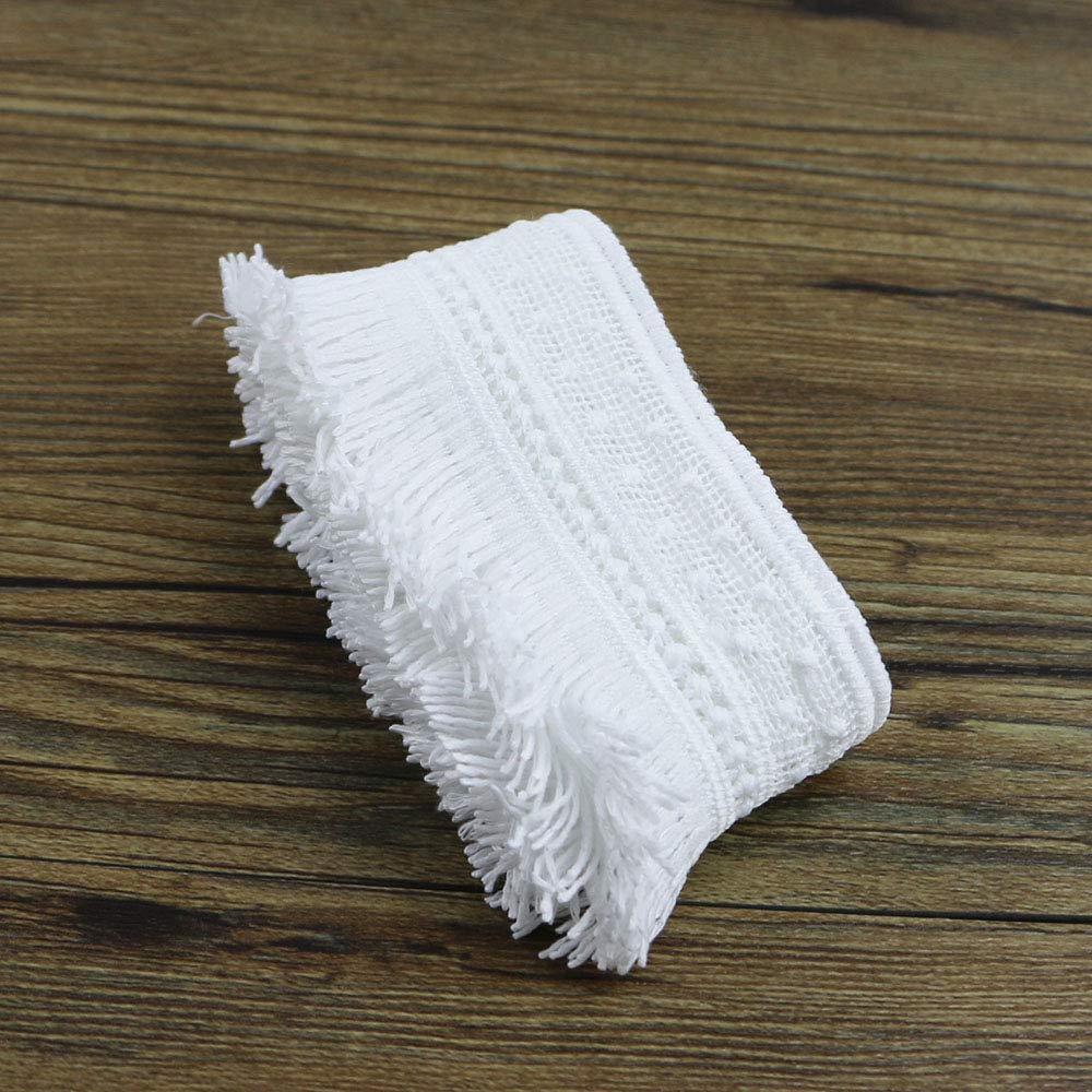 Baumwoll Spitzenband 13cm X 10 Yards - Vintage Häkelborte Für Nähen & Deko