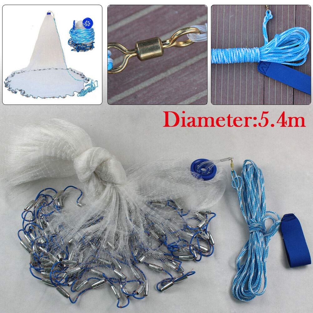 Red de pesca monofilamento, red de pesca de malla, estilo americano, accesorio de pesca
