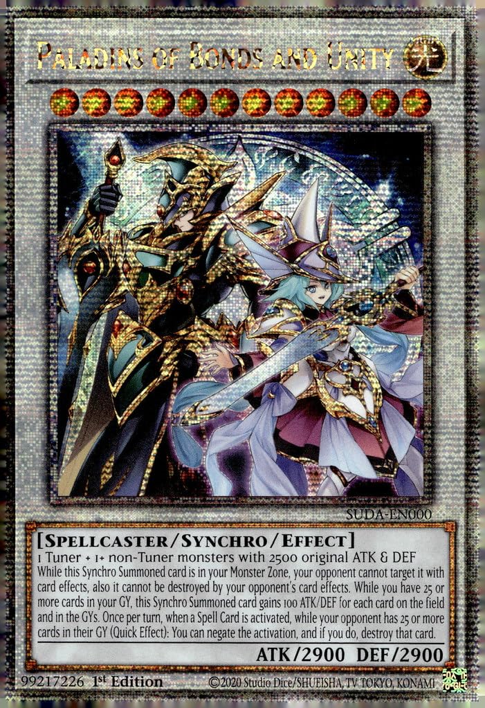 Amazon.com: Paladins of Bonds and Unity - SUDA-EN000 - Quarter Century  Secret Rare