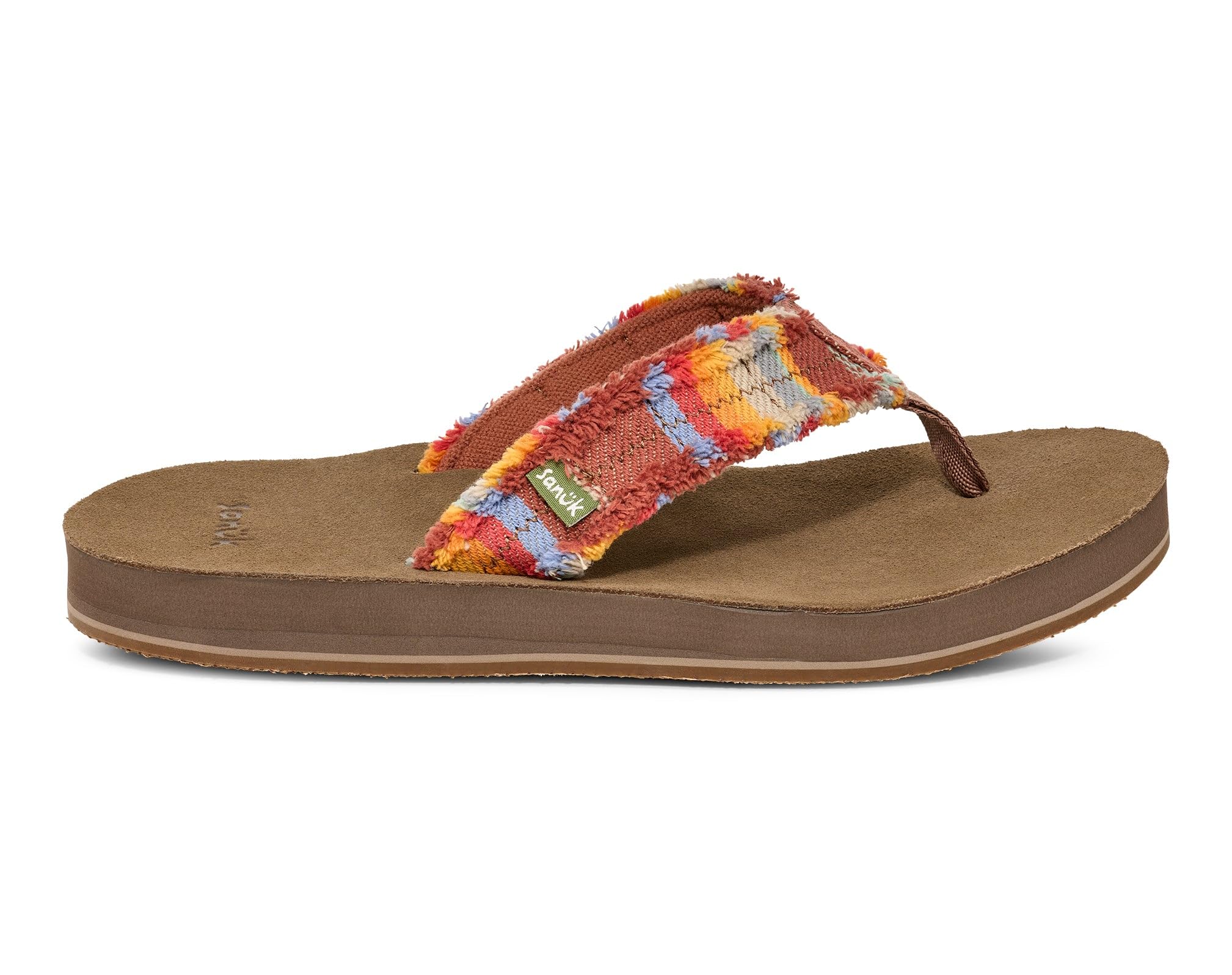 Sanuk Mens Fraid Not | Flip Flops for Men | Mens Sandals | Beach Sandals | Supportive & Lightweight | Comfort Footbed