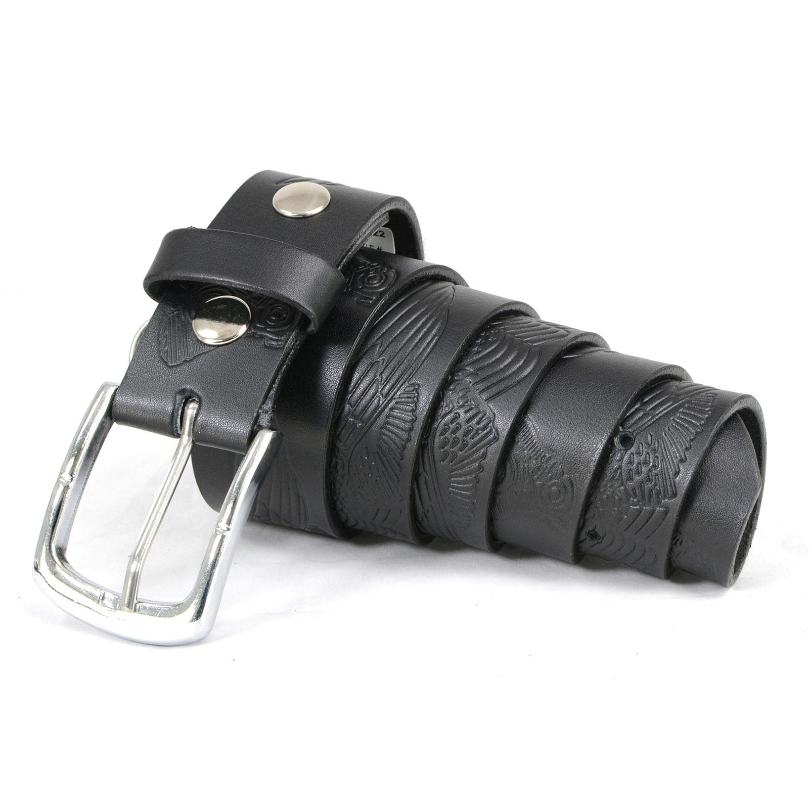 Milwaukee Leather Men's Interchangeable Buckle Leather Belts