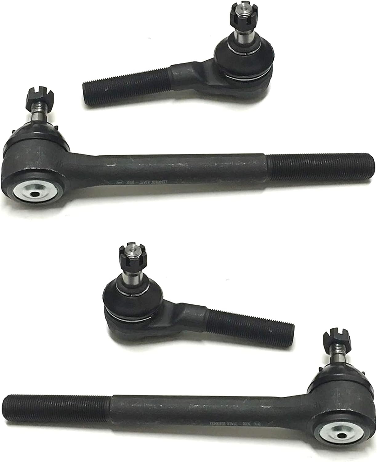 PartsW - 4 Pieces Front Inner & Outer Tie Rod Ends Steering Kit Left Right Side