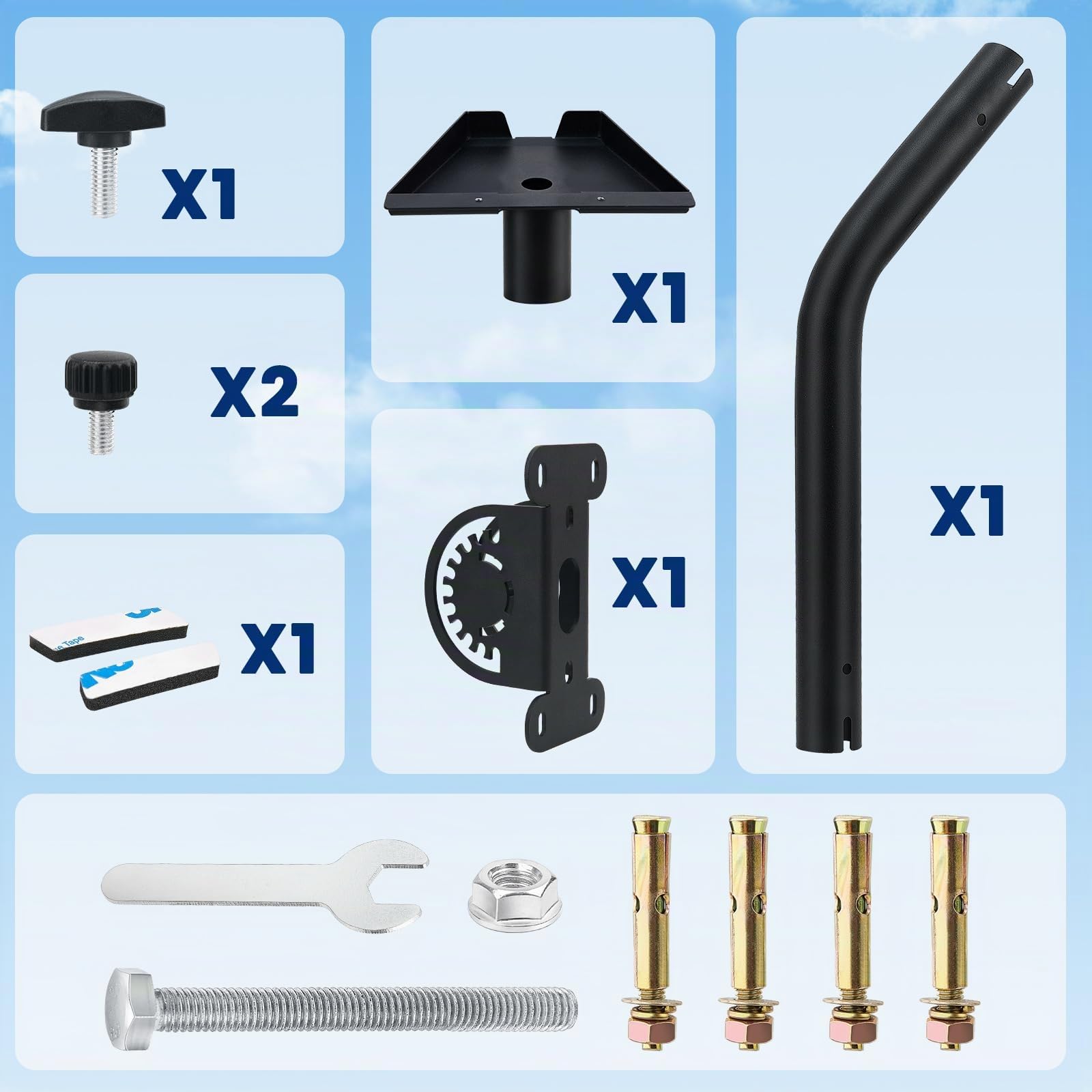 Support Starlink Gen 3, RéGlable à 360° Starlink Internet Satellite Kit Complet, Plaque De Toit Starlink V3, Compatible Avec Les Antennes Starlink Standard