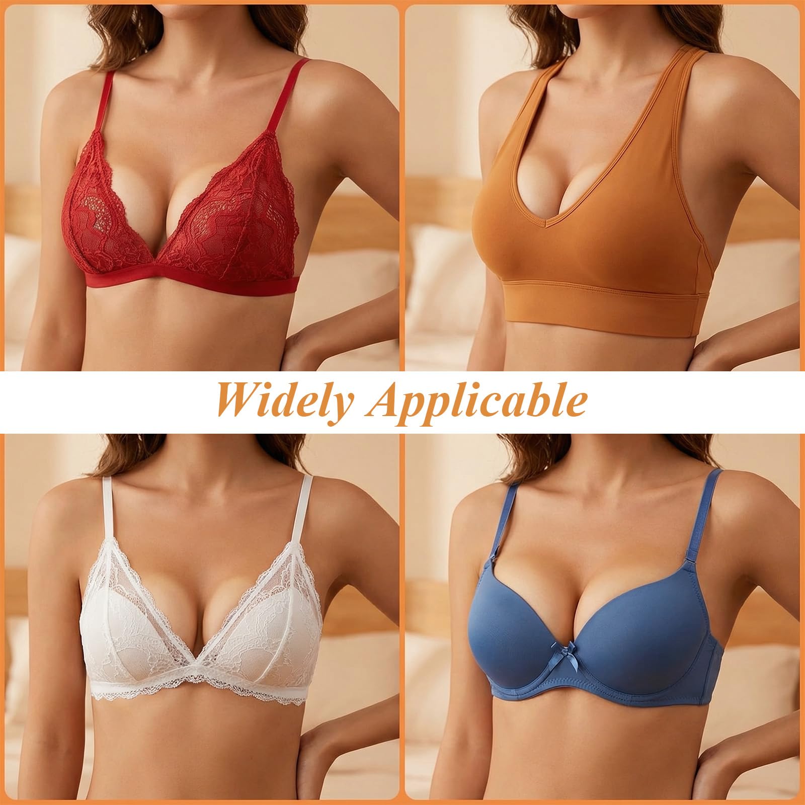 Abeillo 1 Paar BH-Einlagen, Dreieckige BH Einsätze Push up Bra Pads, Wiederverwendbare Atmungsaktive Herausnehmbare Brustvergrößerer für BH, Sport-BH, Badeanzug