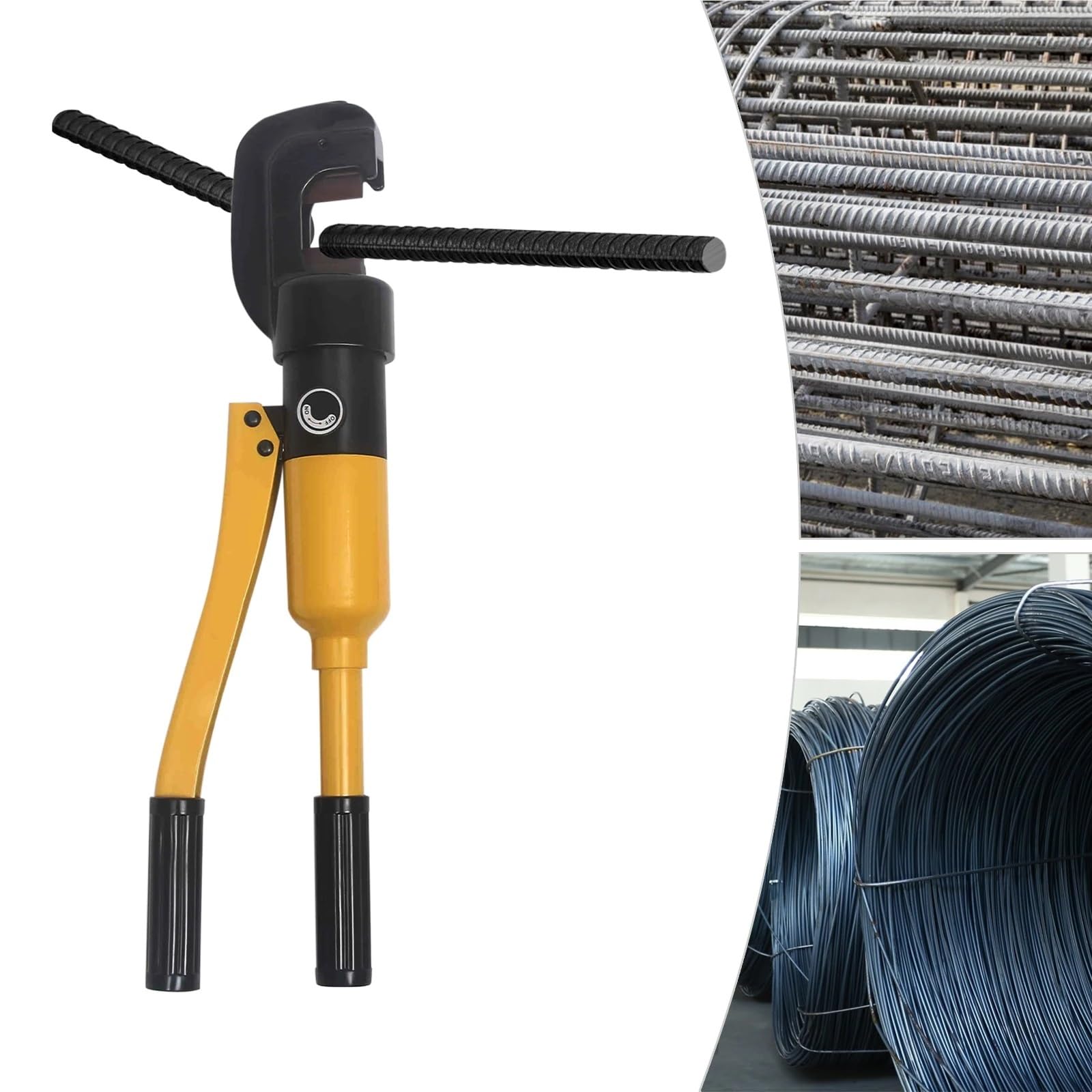 Pince à sertir hydraulique, Pince à ferraille hydraulique 8T, Coupe-boulons Portable, Outil de Coupe Robuste avec Coffret, pour cuivre et Aluminium