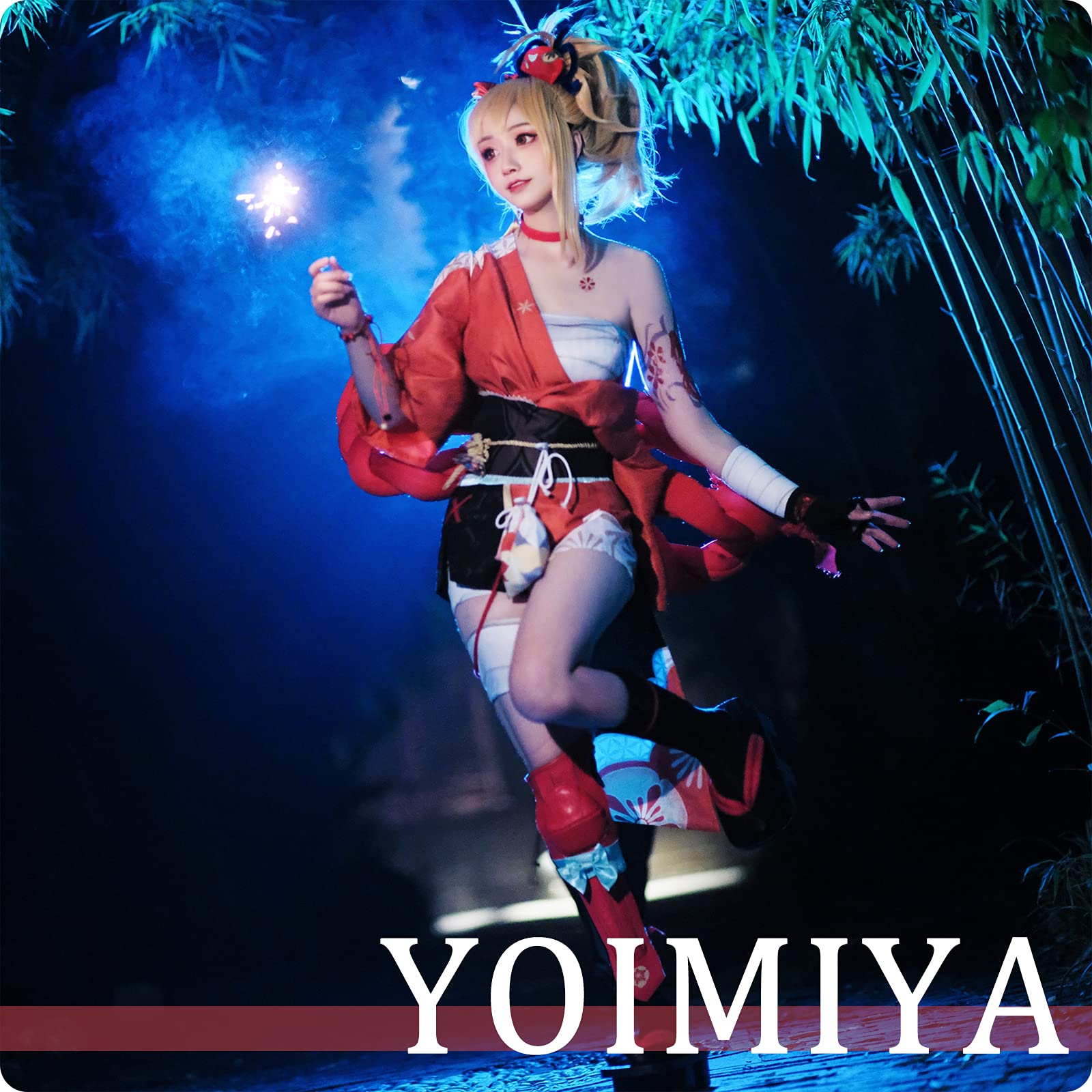 Amazon.co.jp: NOKIJP 原神 稲妻 宵宮 コスプレ げんしん風 琉焔に舞う