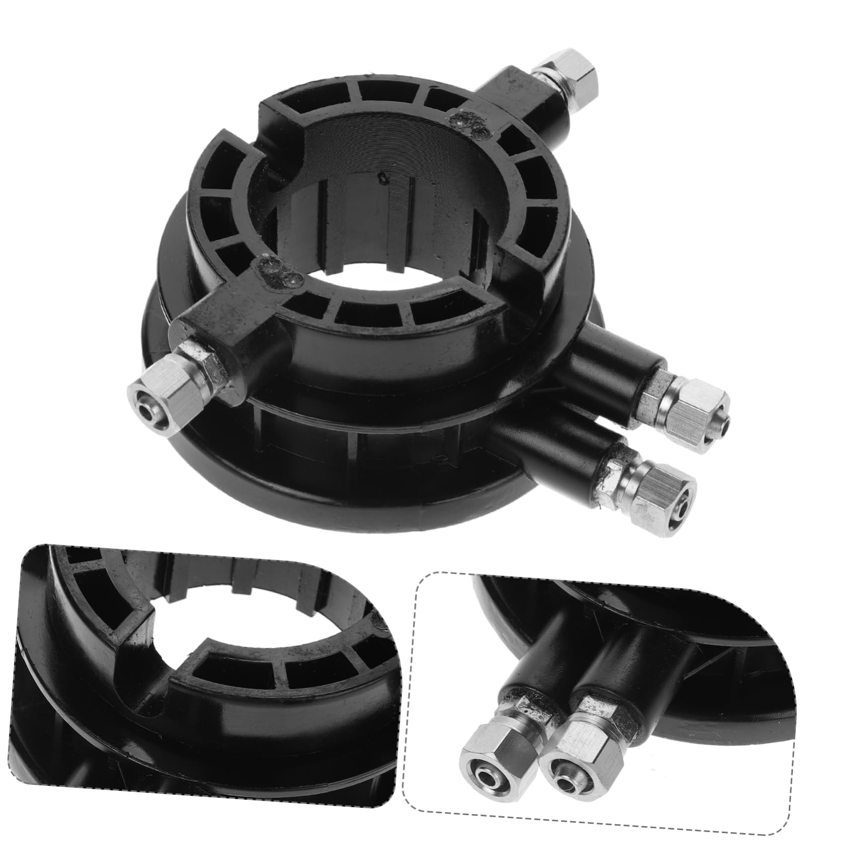 Coupleur Rotatif pour Démonte-pneus, Vanne D’air 8mm, Plastique Métal Noir