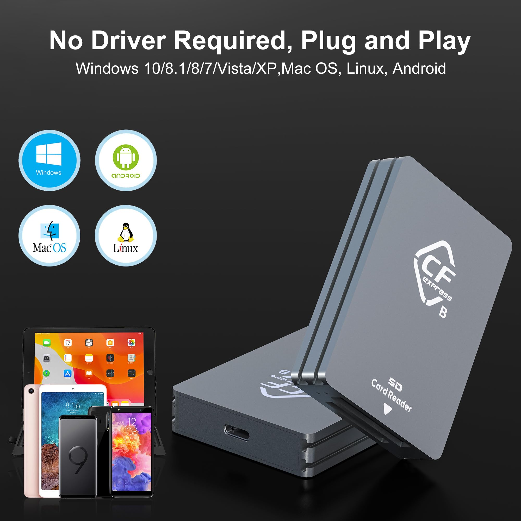 Amazon.co.jp: CFexpress Type B/SD デュアルスロットカードリーダー