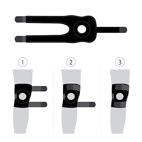 Miniatura 8 de Bracoo - Rodillera de compresión ajustable para hombres y mujeres, dolor de artritis, recuperación de lesiones, correr, entrenamiento, KS10 (gris)