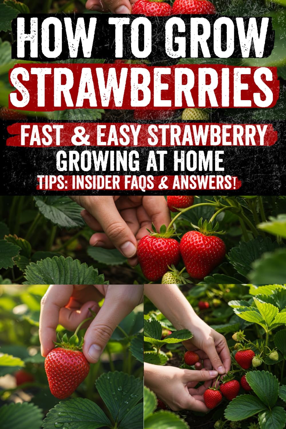How to Grow Strawberries: Easy Step-by-Step Guide Reveals Exactly How to Plant, Grow, and Harvest Delicious Strawberries at Home Enjoy Fresh, Juicy ... Even if You've Never Gardened Before