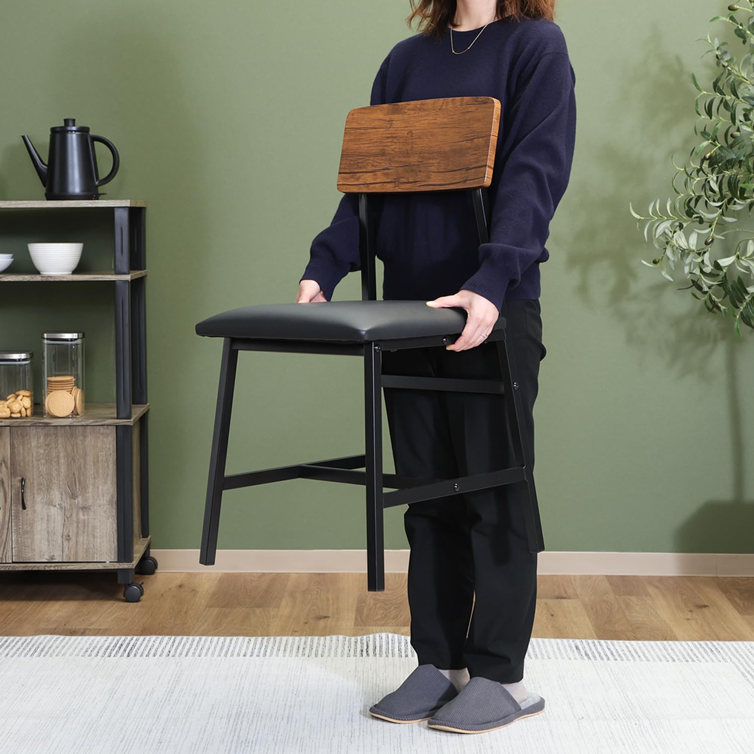 Amazon｜不二貿易ダイニングテーブル 4人用 4点セット 木製 幅110×奥行