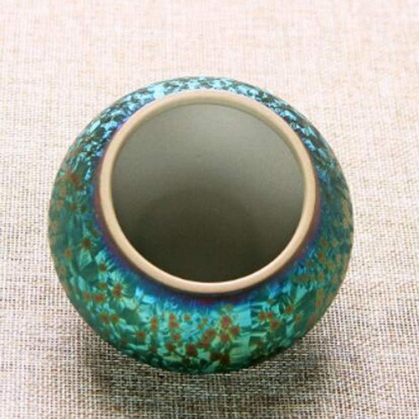 Urny kremacyjne pogrzebowe dla małych dorosłych prochów i pomnik - ręcznie malowany ceramiczny zamknięty słoik - ceramiczny popiół pogrzebowy pogrzebowy pogrzebowy, dla małych zwierząt, ptaków,